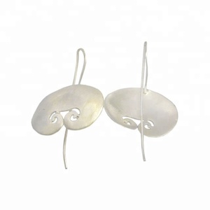 Pendientes de aro de Plata de Ley 925 hechos a mano más vendidos, joyería de moda de estilo Vintage para mujeres, fiestas, Plata rodiada - Product Image 1