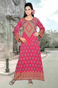 Vestido largo de mujer Kaftan Jilbab, muselina islámica, middlewest, venta al por mayor - Product Image 5