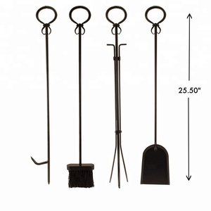 Oniya – bac à bûches en acier pour magasin de bois de chauffage, accessoires de cheminée avec <span class=keywords><strong>4</strong></span> outils - Product Image 3