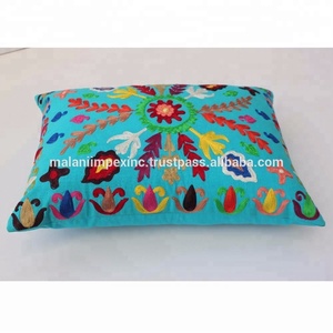 Housses de coussin décoratives brodées en coton indien, imprimées, jetables, pour hôtels et hôpitaux, style Noël - Product Image 2