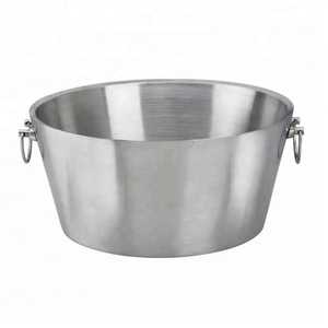 Cubo de hielo de acero inoxidable para fiestas y bares, accesorios de metal y cobre, portátil, ecológico, de 14" - Product Image 6