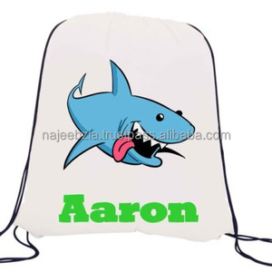 Round Bottom <b>Drawstring</b> Gym <b>Bags</b> with Custom Printing - Product Image 2