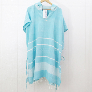 Compressed Pestemal Fouta Hooded Beach <b>Poncho</b> for Home Use-Manufacturers' Quality <b>Towel</b> - Product Image 1
