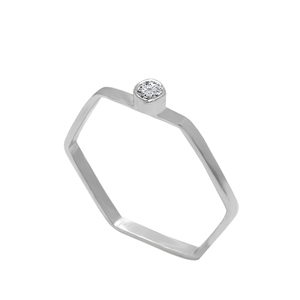 925 argent Sterling fait à la main Cuzic zircone anneau à la mode Style classique bijoux pour femmes cadeau de fête de mariage fabriqué CDP - Product Image 1