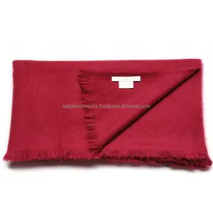Sciarpa da donna in cashmere tinta unita più economica in lana grezza sciarpa da donna scialli e scialli avvolgenti