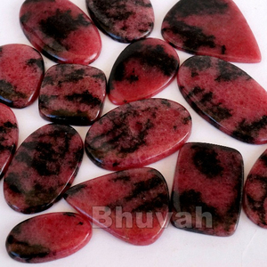 Rhodonite พลอยอัญมณี Cabochon หลวมหินที่สมบูรณ์แบบสำหรับการทำเครื่องประดับ - Product Image 2