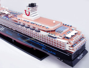 Maquette de bateau en bois fabriquée à la main MEIN SCHIFF 2 pour cadeaux fantaisie - Product Image 2