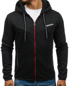 Vêtements personnalisés, fabrication directe, vente en gros, poches zippées, fentes latérales, sweats à capuche entièrement zippés, oem personnalisables - Product Image 2