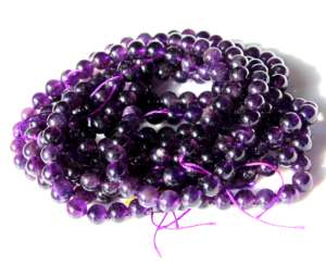 7 Chakra bohemio Mala anudado borla collar amatista piedras preciosas Piedras Naturales curación cuentas de cristal con Fiesta de diamantes - Product Image 6