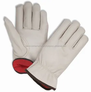 高品质驾驶手套新定制设计红色羊毛衬里卡车司机驾驶手套