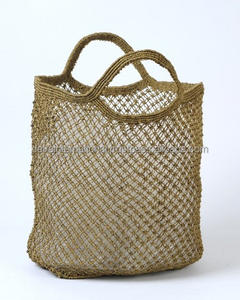 Sac à main en jute pur pour femme, cabas de fête blanc, design classique, livraison gratuite - Product Image 1