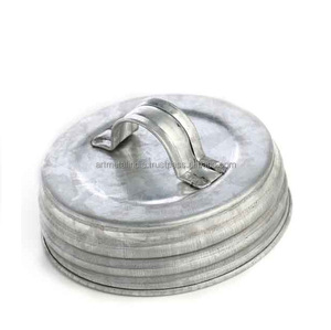 Tapas inteligentes de metal con asa rústica y acabado frotado con aceite de boca ancha y tipo de tapa regular - Product Image 5