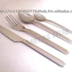 Juego de cubiertos de acero inoxidable respetuoso con el medio ambiente con asas forjadas a mano cuchara tenedor cuchillo boda Camping proveedor de cubiertos reutilizables - Product Image 3