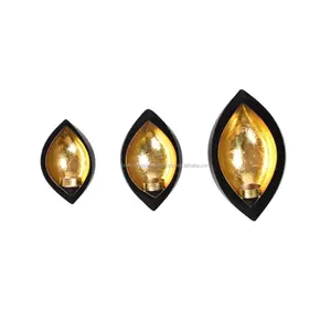 Set of 3 Ins Style Metal Tea <b>Light</b> Candle Holders Painted Iron for Home & Outdoor Decoration for Diwali - Product Image 1