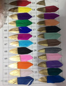 Natural Glitter <strong>Feather</strong> Soft Native Gold Dipped Pink <strong>Feather</strong> Accessories for Art Craft, Christmas, DIY, Party, Baby Shower - Product Image 4