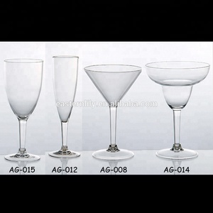 Copa de vino transparente de plástico acrílico, sin BPA, 12oz - Product Image 2