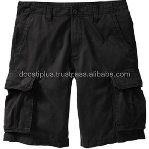 Pantalones Cortos Cargo Negros Personalizados para Hombre - Product Image 2