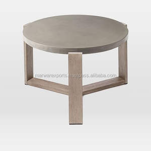 Solid Wood and Glass <b>Tiled</b> <b>Coffee</b> <b>Table</b> with Mahogany Finish for Home Living Room Furniture - Product Image 5