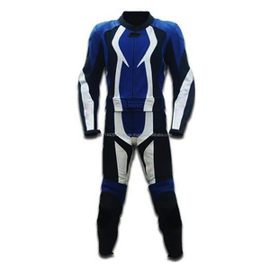 Nuevo 2018 de cuero azul Suite/este traje es de 100% profesional para motociclistas - Product Image 2
