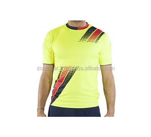 Camiseta de fútbol de manga corta con cuello redondo de poliéster de verano de alta calidad, logotipos privados personalizados, uniforme de fútbol al por mayor - Product Image 4