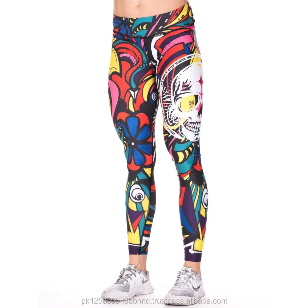 Atacado personalizado sublimação impresso gym yoga calças esportivas de fitness leggings senhoras calças desgaste da ginástica