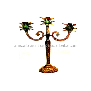 Bougeoir en Métal Doré Décoratif Bougeoir en Métal Aluminium Design Arbre Bougeoir pour Hôtel Décoration Mariage - Product Image 1