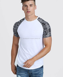 Hot Sale bequeme Unisex <span class=keywords><strong>Casual</strong></span> Druck/Stickerei benutzer definierte Atmungsaktive T-Shirt, Original Männer <span class=keywords><strong>Muscle</strong></span> Fit Snake Print Raglan Tee - Product Image 1