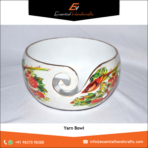 Cuenco de hilo de Metal hecho a mano 5,5x2,75 pulgadas diseño de arte popular estilo Vintage Almacenamiento de costura organizador de ganchillo tamaños personalizados - Product Image 3