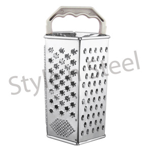 <b>Kitchen</b> Gadgets Cooking Tool Utensil <b>Kitchen</b> <b>Accessories</b> 4 Way Grater Plastic Handle Cheese Grater Stainless Steel - Product Image 2