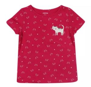 Camiseta de Manga Larga para Niña, Estilo Clásico, con Estampado Gráfico, 100% Algodón Transpirable, Color Personalizado, Ropa Infantil de Boutique - Product Image 1