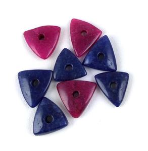 Cabujones de jaspe de ágata natural, piedras preciosas sueltas con forma de triángulo suave para hacer joyas hechas a mano, hermosas y únicas - Product Image 5