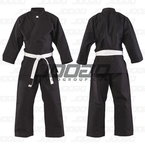 Fabrication d'uniformes de judo personnalisés pour débutants et adultes couleur blanc et bleu avec ceinture 100% coton - Product Image 1