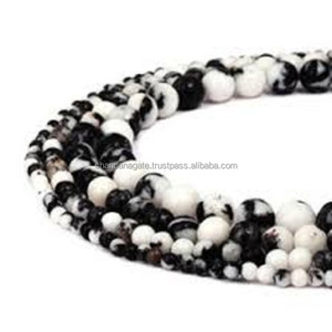 High quality Stone <b>Beads</b> zebra jasper <b>Bead</b> Stone Jewelry Loose Smooth Gemstone Healing <b>Crystal</b> Necklace <b>Crystal</b> Wholesaler - Product Image 1