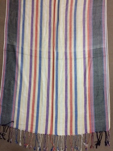 Rainbow Satin Stripe Viscose <b>Pashmina</b> Shawl Printed Digital Design for Adults for Winter and Spring - Product Image 3