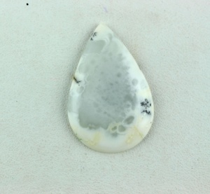 Cabochon de pierres précieuses en forme de poire lisse de qualité incroyable à dos plat en opale naturelle Dendritc Fabrication de bijoux DIY - Product Image 2