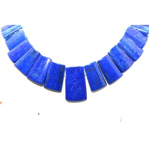 Lapis lazuli fantaisie forme lisse collier de pierres précieuses fabrication de bijoux qualité étonnante naturelle - Product Image 3