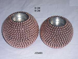 เชิงเทียนทองแดงลายฉลุ ขัดเงา ของตกแต่งบ้าน งานโลหะ - Product Image 6