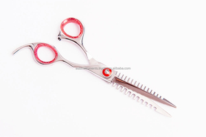 Ciseaux de barbier Fishbone, lames en acier inoxydable, manches en acier inoxydable japonais J2, ciseaux de coupe de cheveux personnalisés pour droitiers - Product Image 3