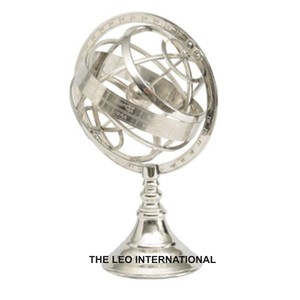 World Globe Soporte de metal de acero inoxidable Diseño clásico Tierra giratoria Escritorio de alta calidad 10x10x14 pulgadas - Product Image 1