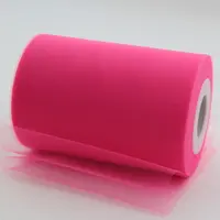 HOT PINK SOFT TULLE FABRIC FOR TUTU DRESS 6 "X 100 YARD