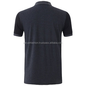 Polo de algodón con patrón de rayas para hombre, manga corta, cuello vuelto, secado rápido y características de compresión, Polo cómodo para adultos - Product Image 2