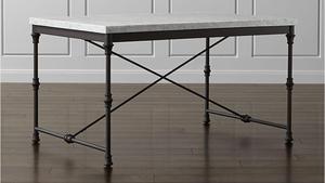 Mesa de cocina india, encimera de mármol con estructura de Metal - Product Image 5