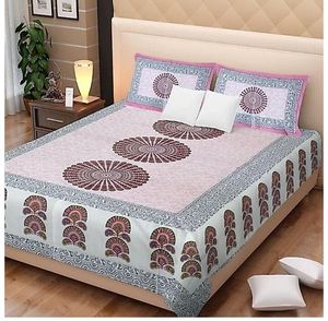 Ombre Mandala Animal imprimé coton drap de lit literie reine King Size doux décor à la maison belle à la main par des expéditeurs indiens - Product Image 6