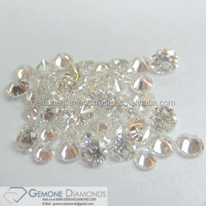 Diamantes Sueltos de Corte Brillante Redondo de Color Blanco 100% Naturales por un Fabricante Indio, Precio del Diamante Natural por Quilate - Product Image 3