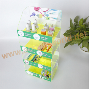 Présentoir universel en acrylique, lot de 10, accessoire électronique, rotatif, pour magasin de détail, téléphone portable, usb - Product Image 3