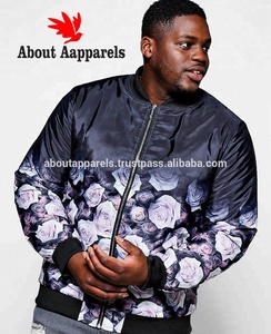 Chaqueta de algodón de rizo francés para hombre, diseño personalizado a granel, impresión por sublimación, básica, teñida, De satén - Product Image 4