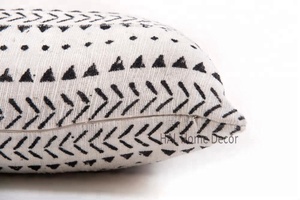 Hand Made Decorative Pillow African Mudcloth Inspired Indian Mud Cloth <b>Cushions</b> Home Decor Bed Pillow - Product Image 3