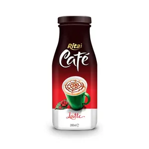 Vietnam Wholesaler Natural Coffee 280ml Glas Bottle Instant Latte Coffee Factory Direct Price Vietnam Coffee Drinks