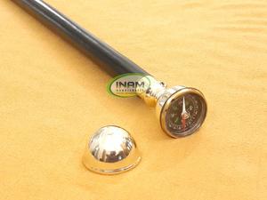 Handmade <b>vintage</b> style Wooden walking <b>stick</b> with brass clock handle / Wooden walking cane with designer antique clock Handle - Product Image 3