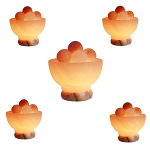 Feng Shui Angel Themed Himalayan Rock Crystal Salt Lamp Luz nocturna de varios tonos con técnica tallada por Sian Enterprises - Product Image 3